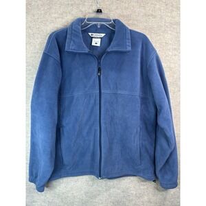 Columbia Men's Blue Fleece Winter Jacket Size‎ Large FullZip